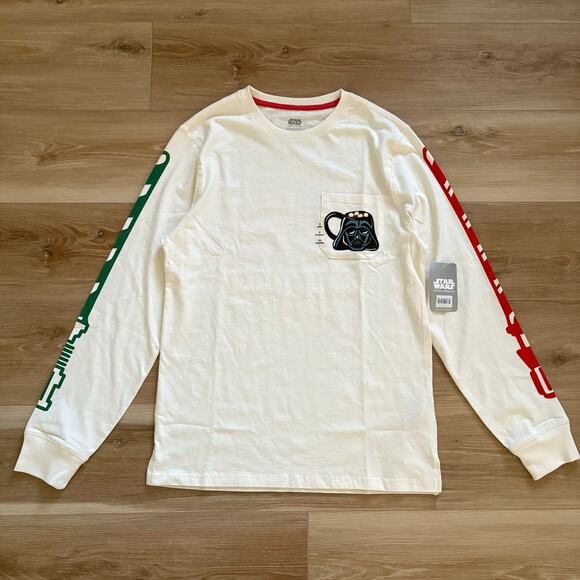 Darth Vader Holiday Long Sleeve T-Shirt for Adults S - Picture 1 of 7